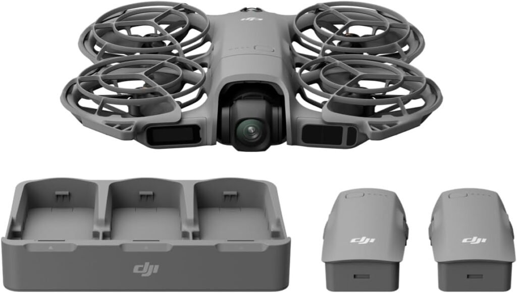 DJI Neo 2 Motion Fly More Combo With RC Motion 3 & Goggles N3 | Stable Transmission With Digital Transceiver, 4K Drone for Beginners, FPV Flying, 3 Batteries