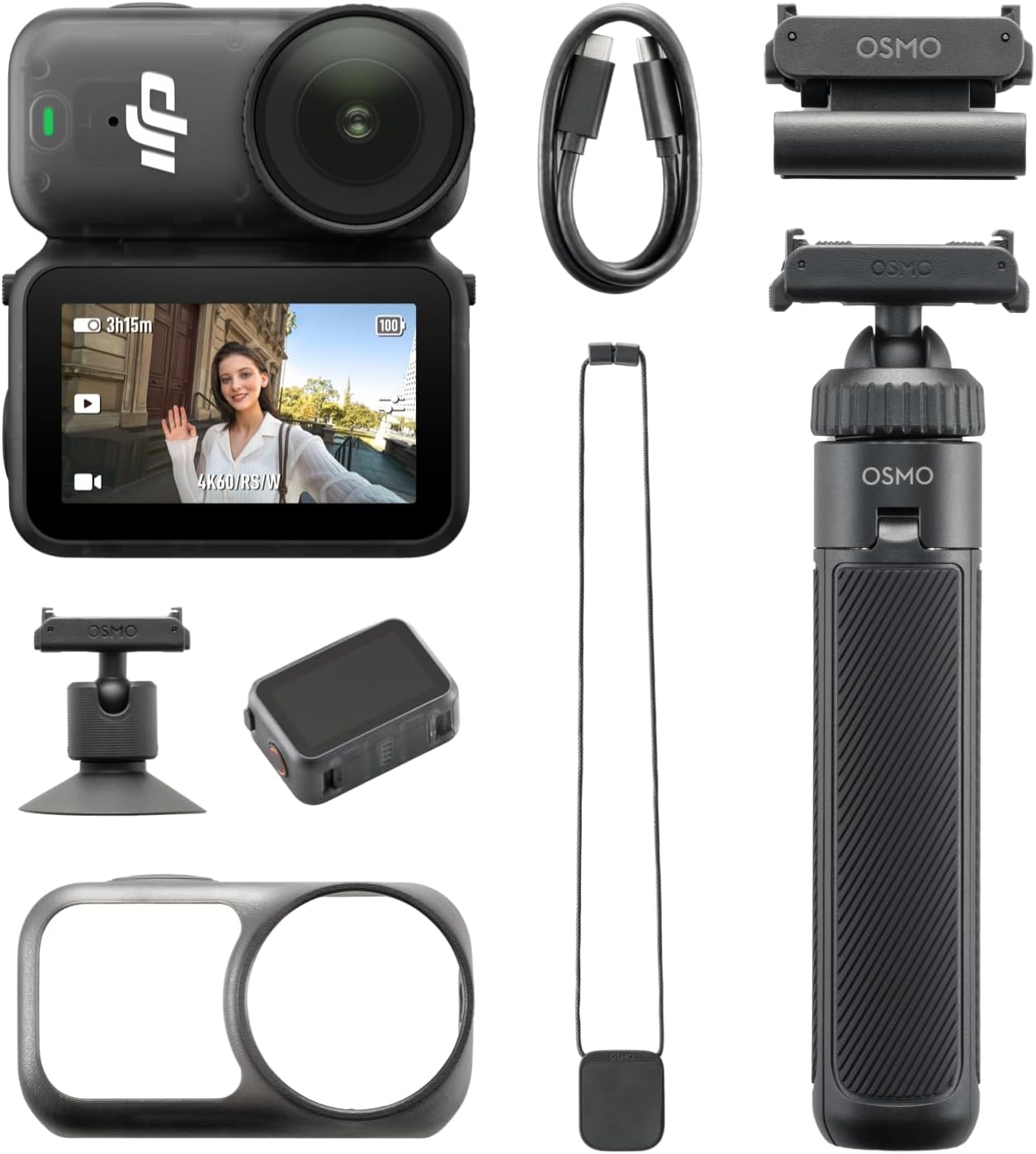 DJI Osmo Nano Standard Combo (128GB), 4K Wearable Camera, 1/1.3″ Sensor | 1/1.3″ Sensor | 4K/60fps & 143° Wide FOV | 200-Min Battery | Swift Content Transfer | Magnetic Wearable Design - Image 2