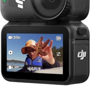 DJI Osmo Nano Standard Combo (128GB), 4K Wearable Camera, 1/1.3″ Sensor | 1/1.3″ Sensor | 4K/60fps & 143° Wide FOV | 200-Min Battery | Swift Content Transfer | Magnetic Wearable Design