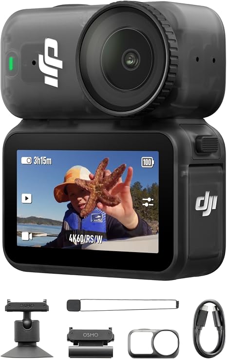 DJI Osmo Nano Standard Combo (128GB), 4K Wearable Camera, 1/1.3″ Sensor | 1/1.3″ Sensor | 4K/60fps & 143° Wide FOV | 200-Min Battery | Swift Content Transfer | Magnetic Wearable Design - Image 4