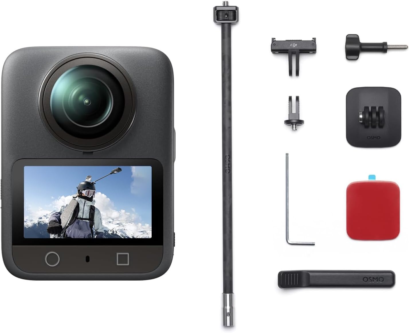 DJI Osmo 360 Third-Person Helmet Combo, 360 Action Camera | 1-Inch 360° Imaging, Native 8K 360° Video, 4K/120fps & 170° Boost Video, Third-Person POV Helmet Mount Kit