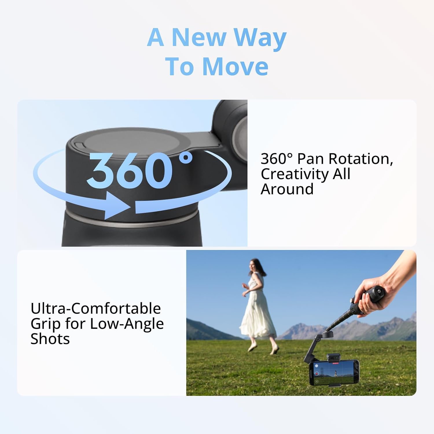 DJI Osmo Mobile 8 Advanced Tracking Combo Gimbal Stabilizer for Phone, AI Native Tracking with Audio & Lighting, 360° Pan Rotation, Built-in Extension Rod & Tripod, 10h Battery, Extension Rod - Image 5