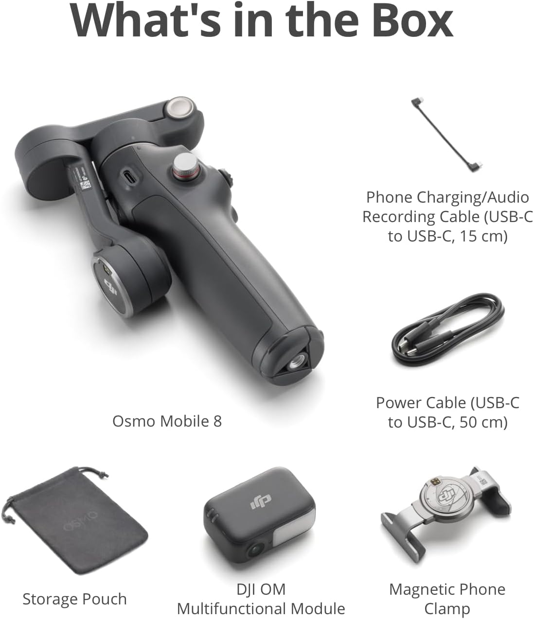 DJI Osmo Mobile 8 Advanced Tracking Combo Gimbal Stabilizer for Phone, AI Native Tracking with Audio & Lighting, 360° Pan Rotation, Built-in Extension Rod & Tripod, 10h Battery, Extension Rod - Image 9