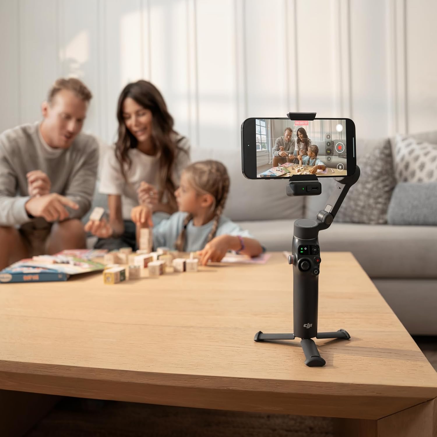 DJI Osmo Mobile 8 Advanced Tracking Combo Gimbal Stabilizer for Phone, AI Native Tracking with Audio & Lighting, 360° Pan Rotation, Built-in Extension Rod & Tripod, 10h Battery, Extension Rod - Image 10