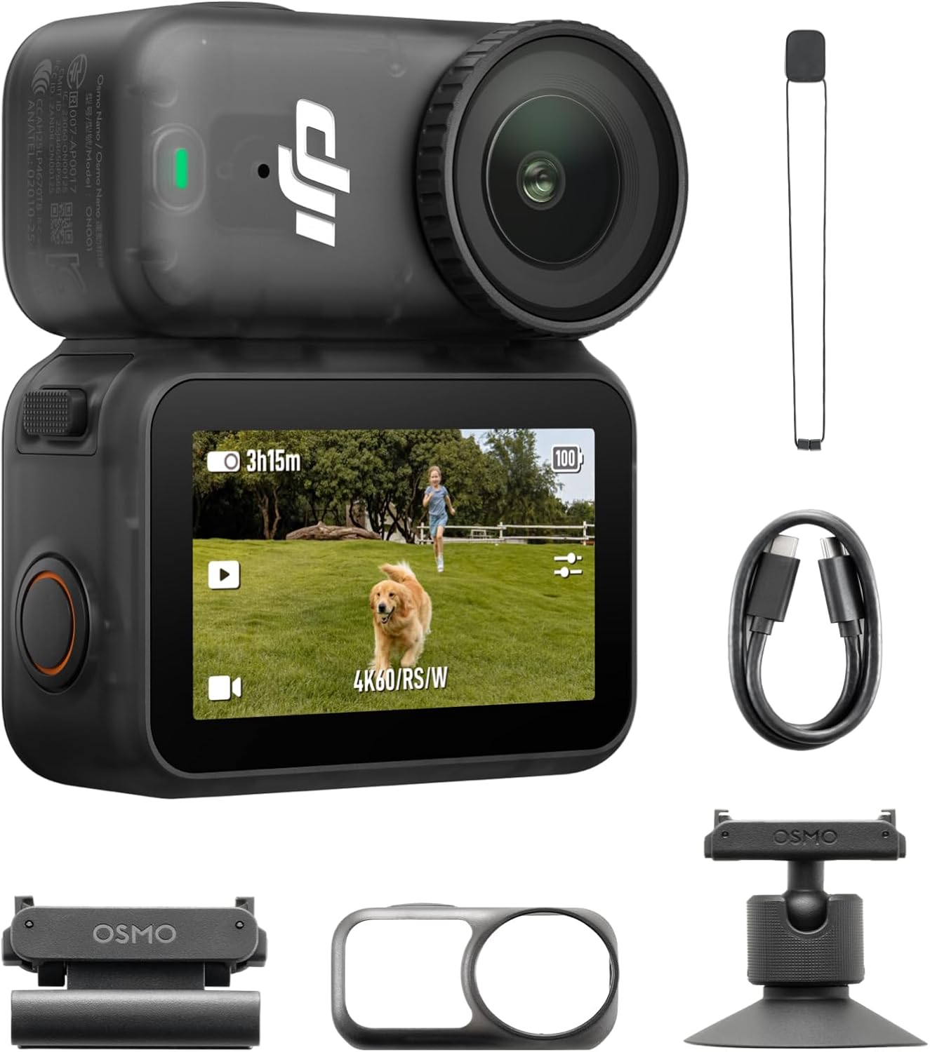 DJI Osmo Nano Standard Combo (128GB), 4K Wearable Camera, 1/1.3″ Sensor | 1/1.3″ Sensor | 4K/60fps & 143° Wide FOV | 200-Min Battery | Swift Content Transfer | Magnetic Wearable Design - Image 3