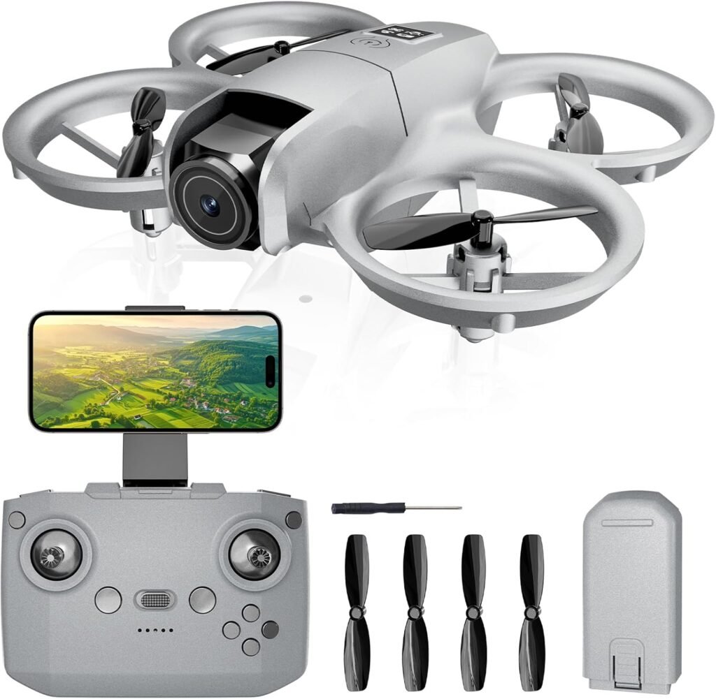 Drone with Camera 1080HD， Features One Key Takeoff/Landing, Altitude Hold, Headless Mode, 3D Flips, Trajectory Flight，3 Speed Modes, Easy to Fly for Beginners