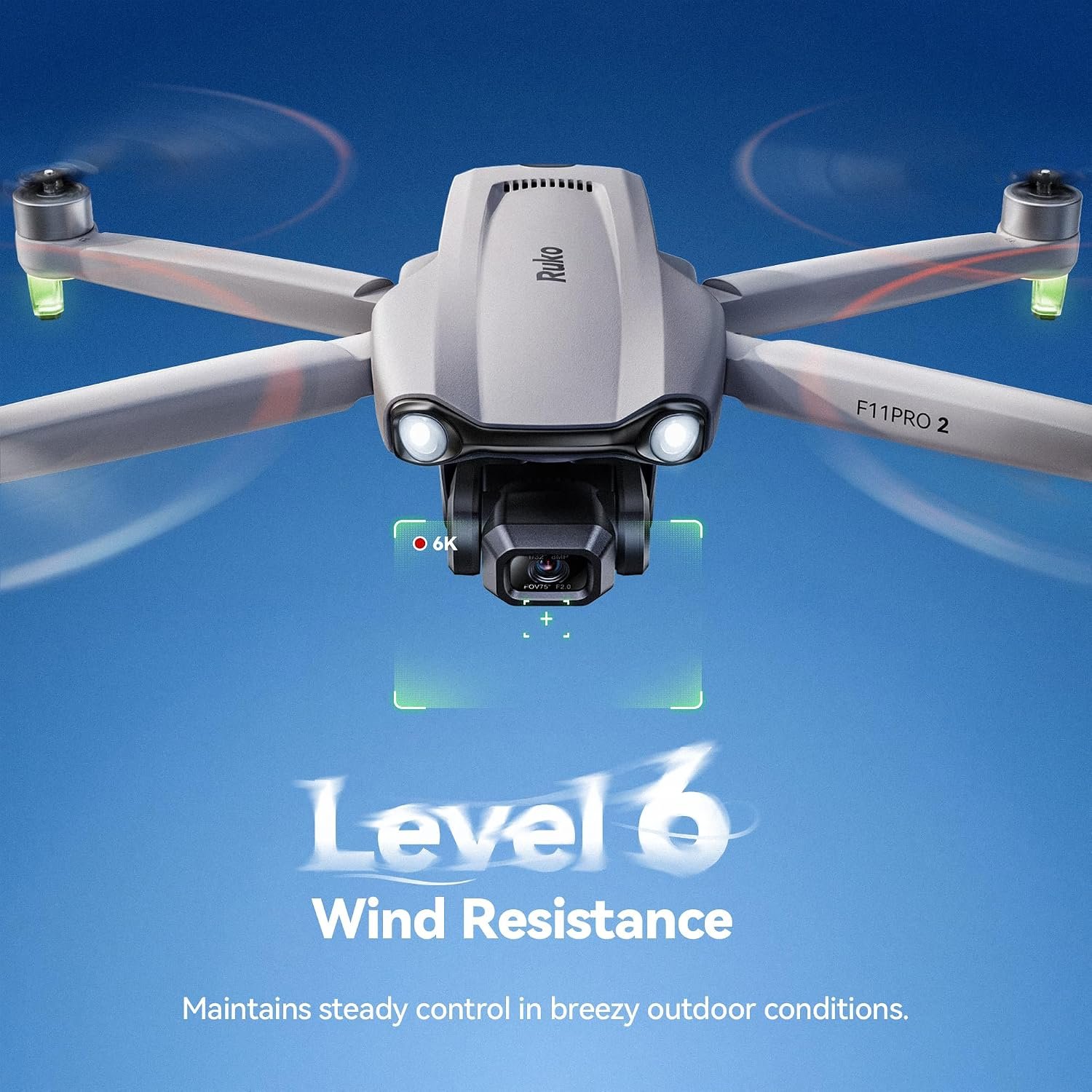 Ruko F11PRO 2 Drone with 6K Camera for Adults, 3-Axis Gimbal Stabilizer, 2 Batteries for 70-Min Flight Time, Long-Range Transmission, Auto Return & Beginner-Friendly, Ideal Tech Gift - Image 6