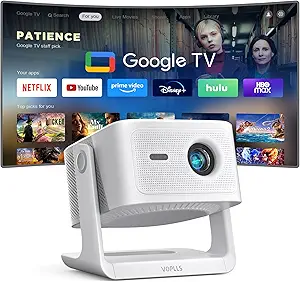 【Official Licensed Google TV】4K Smart Projector with WiFi and Bluetooth, VOPLLS Outdoor Projectors with Dolby/Auto Focus, Portable Movie Phone Wireless Gaming Wifi Proyector for Bedroom/Home/Celling - Image 10