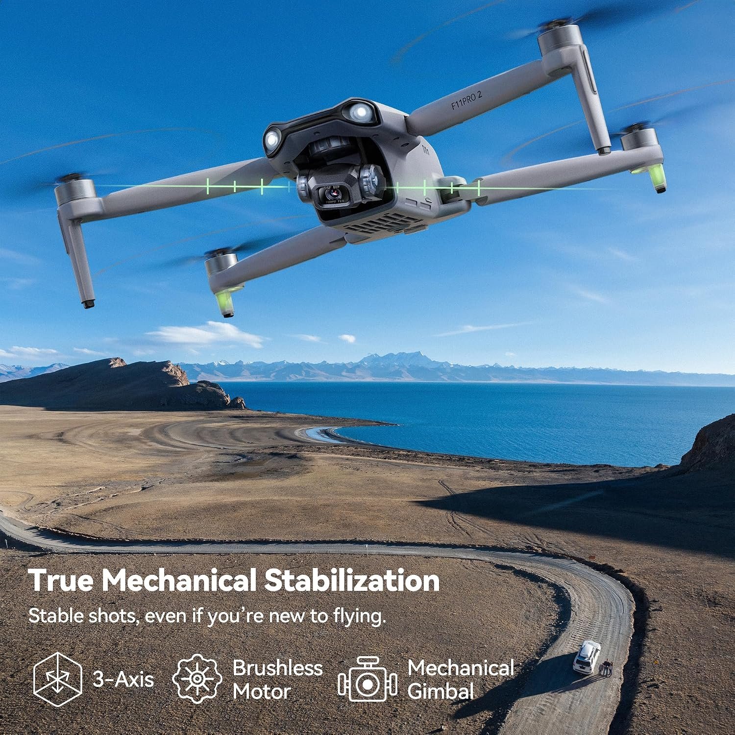 Ruko F11PRO 2 Drone with 6K Camera for Adults, 3-Axis Gimbal Stabilizer, 2 Batteries for 70-Min Flight Time, Long-Range Transmission, Auto Return & Beginner-Friendly, Ideal Tech Gift - Image 2